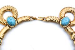 Mimi Di N Turquoise Glass Collar