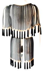 Bill Smith for Richelieu Tassel Bead Cape and Skirt 1969