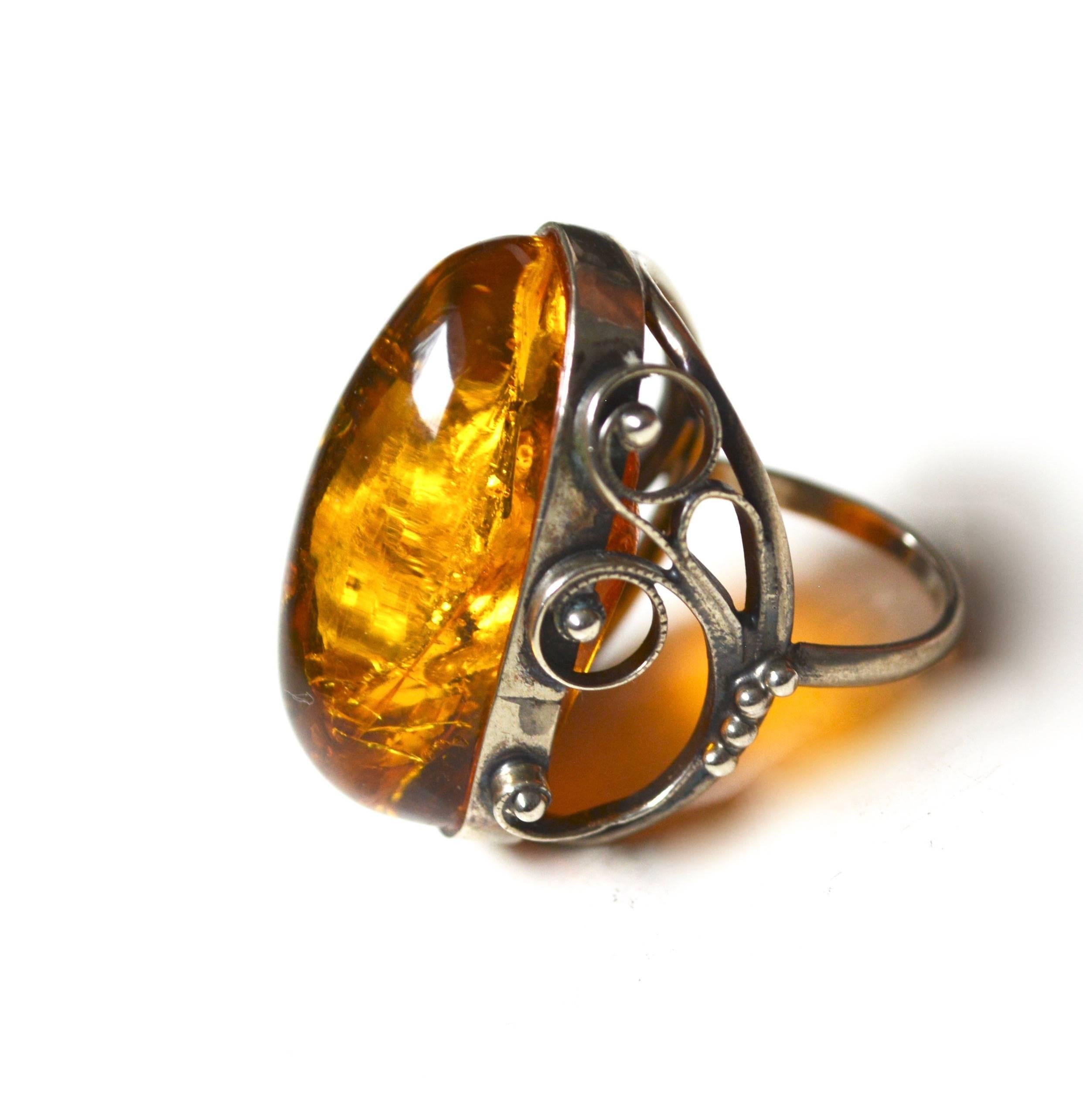 large amber rings
