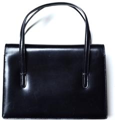 1960s Gucci Black Leather Bag