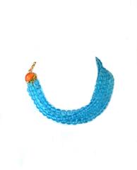 Philippe Ferrandis Paris Turquoise and Coral Collar