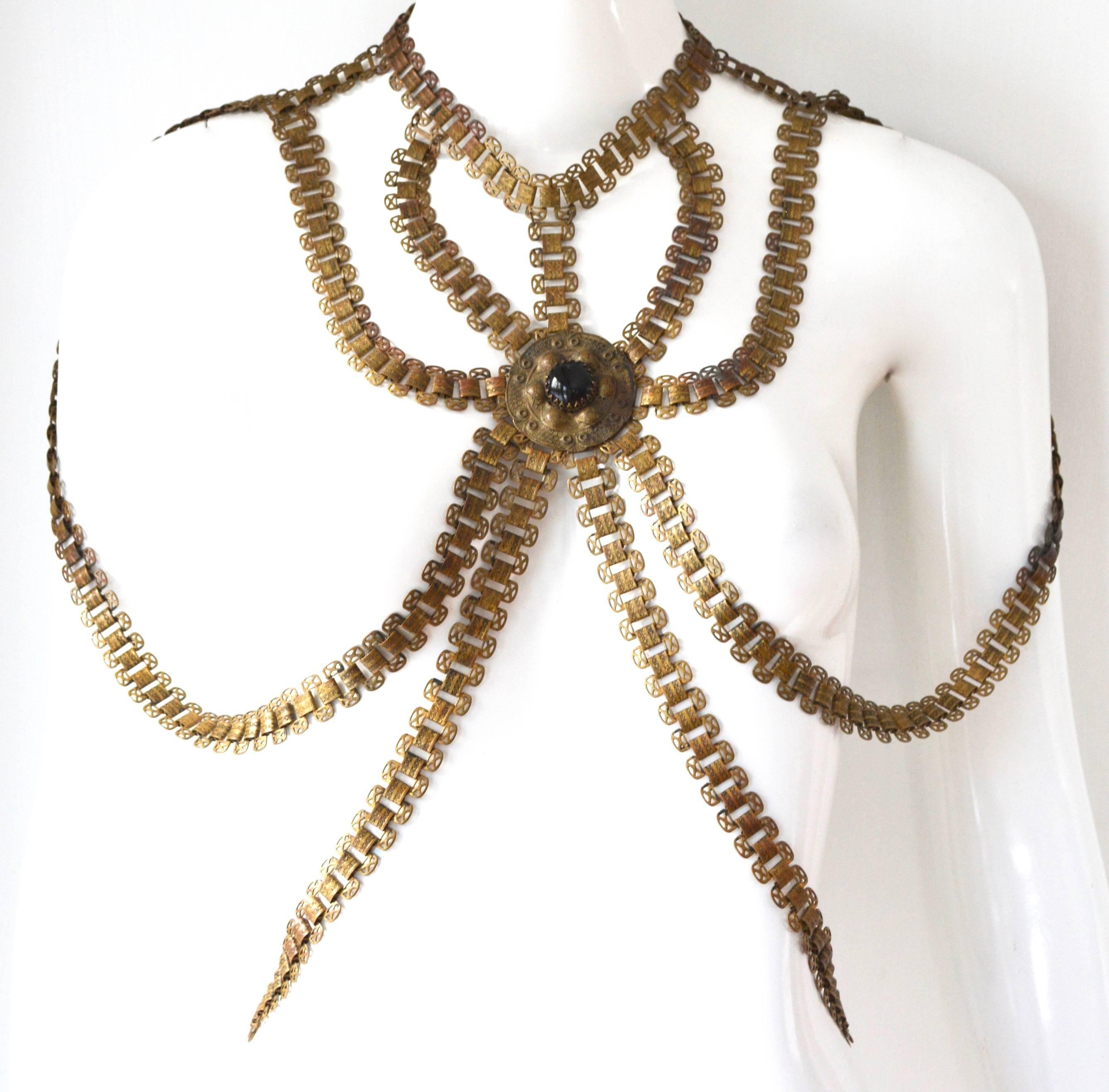 1920s Body Jewelry Chain Necklace / Halter 1