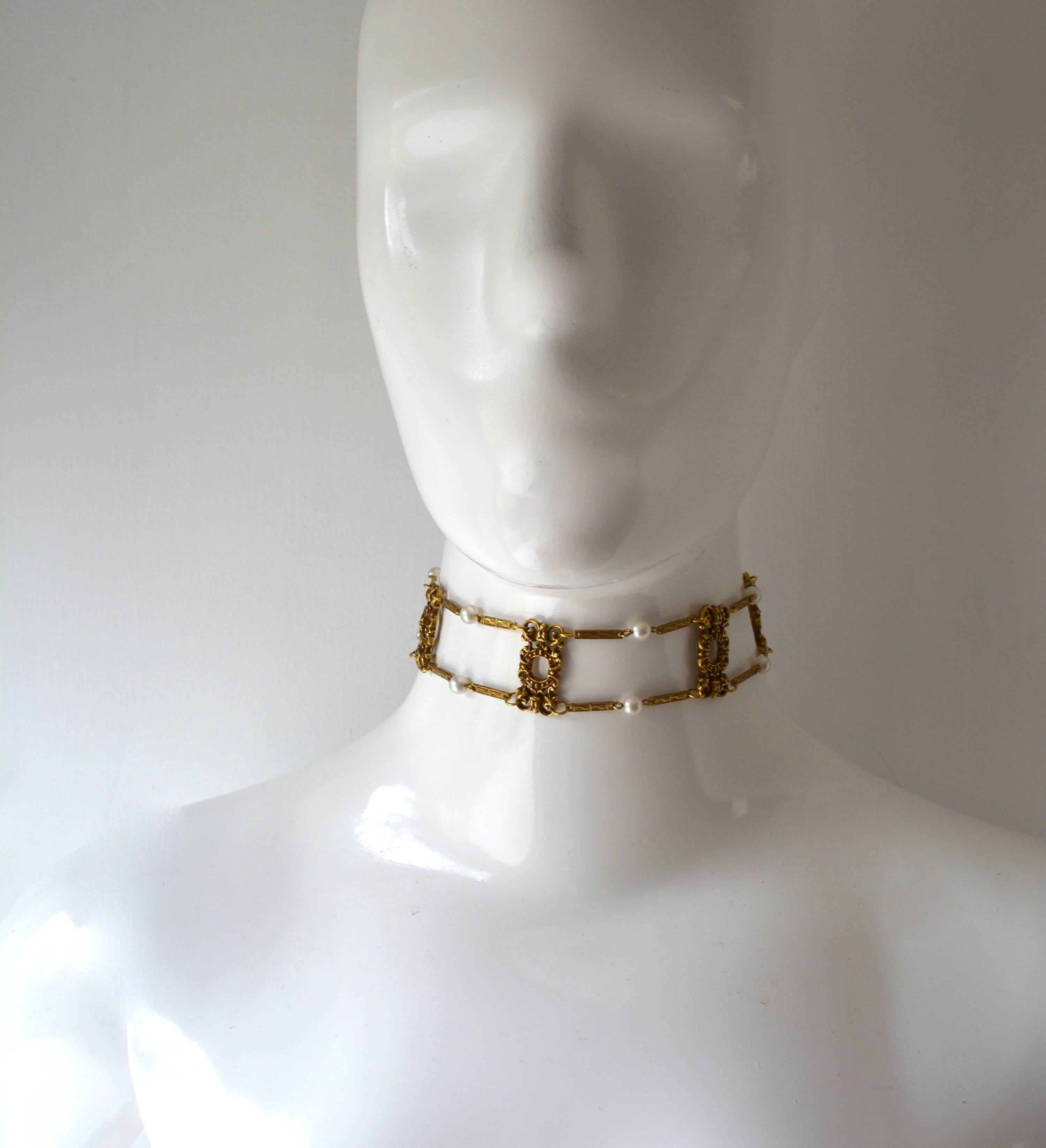 Women's or Men's 1960s Victorian Revival Collar For Sale