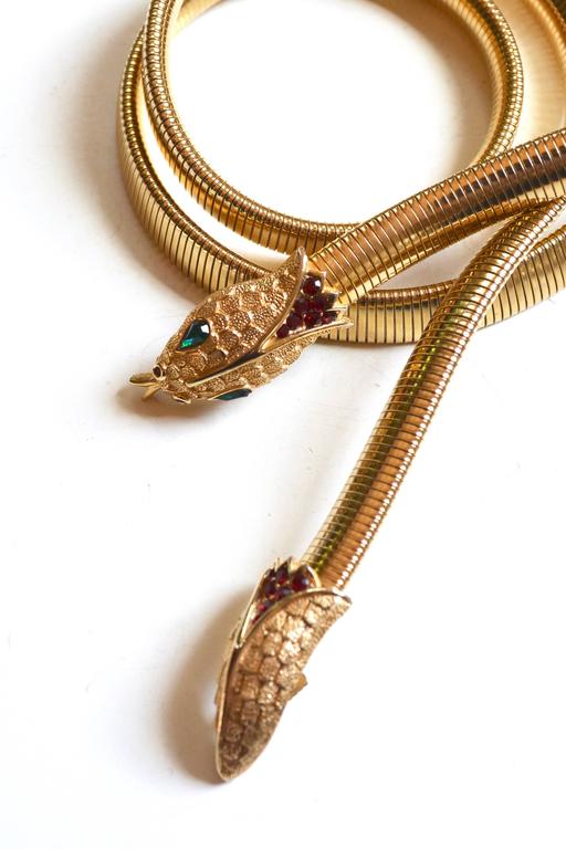 Trifari Snake Belt at 1stDibs display picture 1