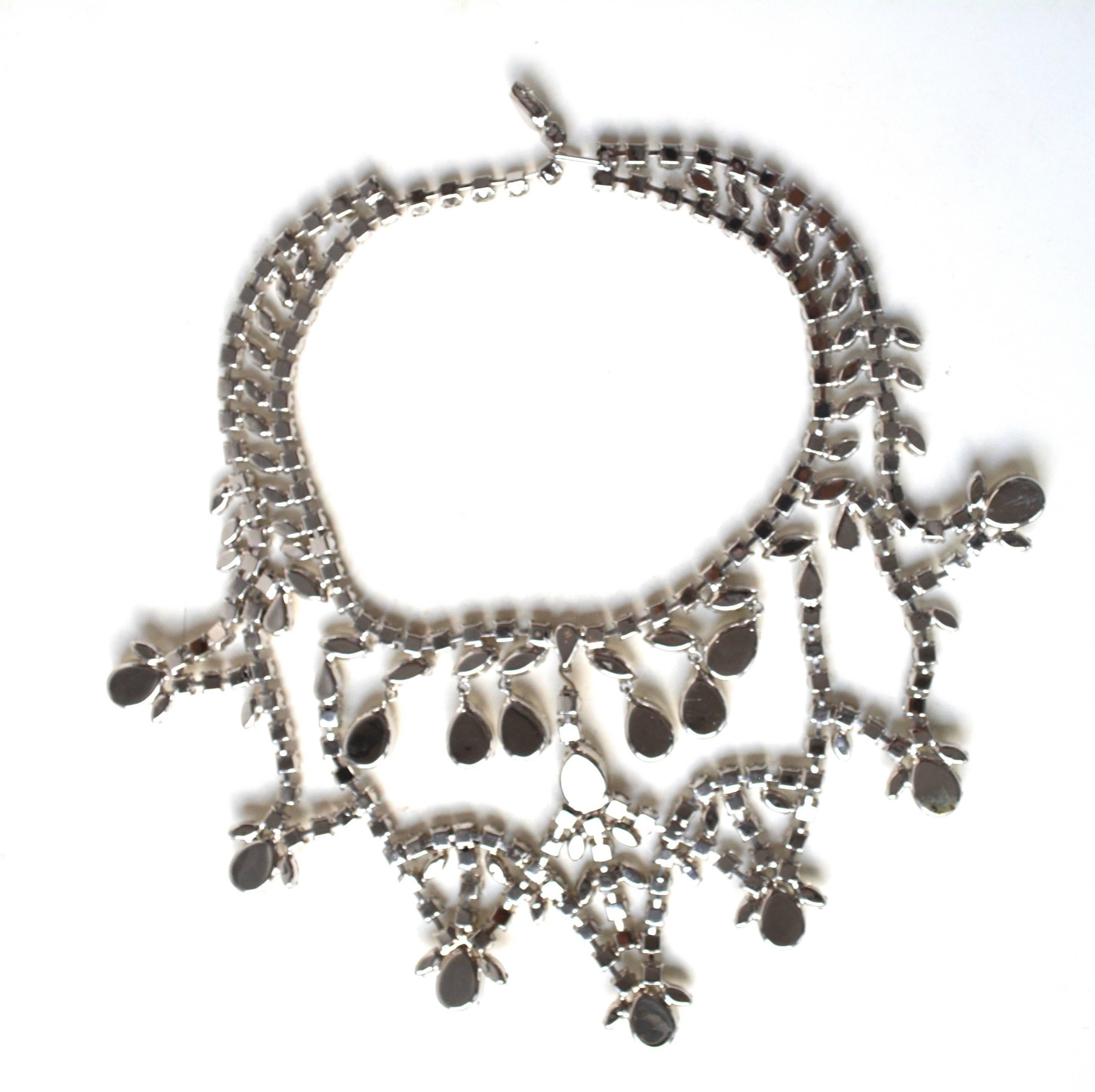 Women's Massive 1960s Rhinestone Necklace / Schreiner