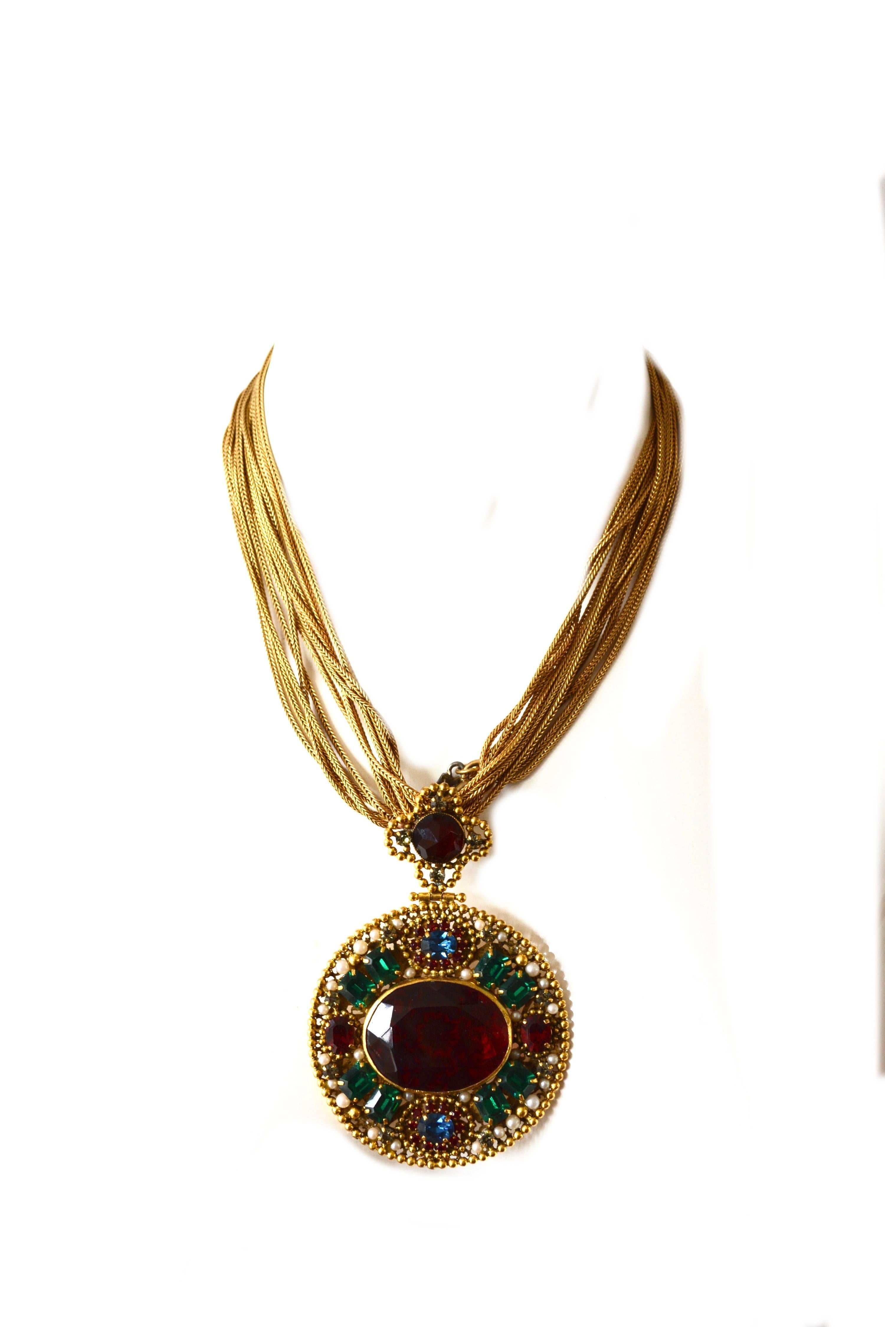 1970s Yves Saint Laurent Couture Necklace / YSL For Sale 3