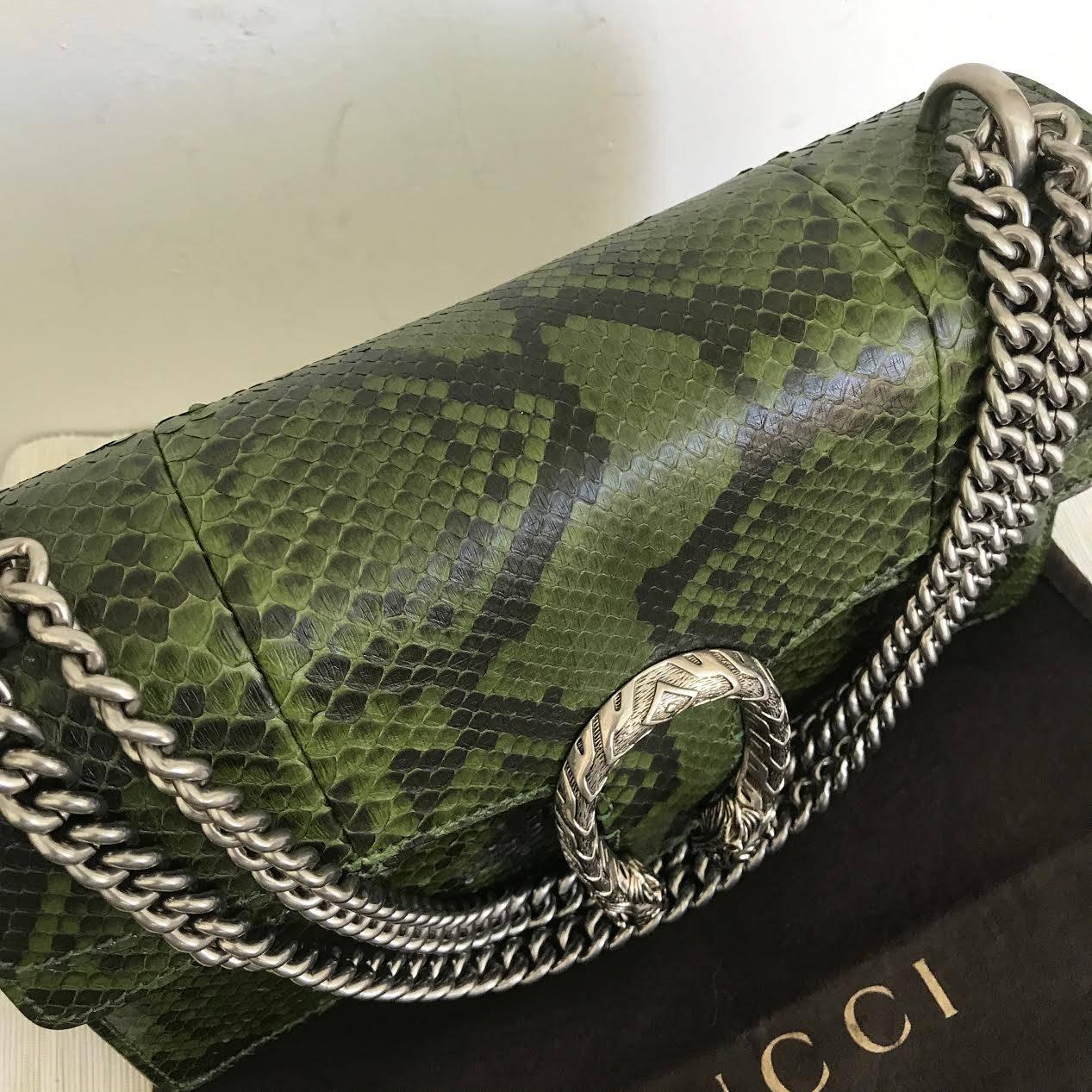 gucci dionysus python bag