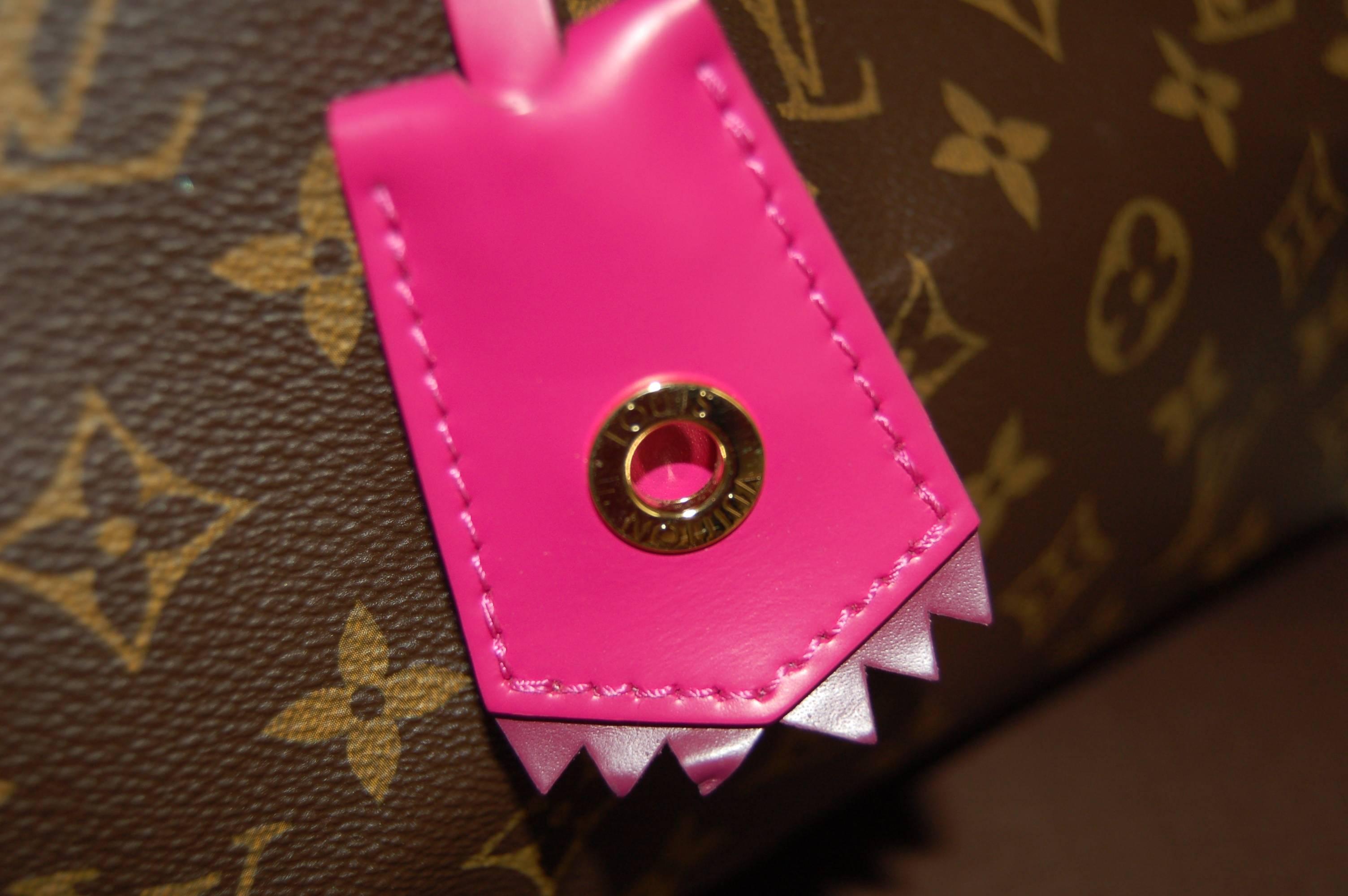 Louis Vuitton Speedy Totem Flamingo Handbag In Excellent Condition In Grosseto, IT