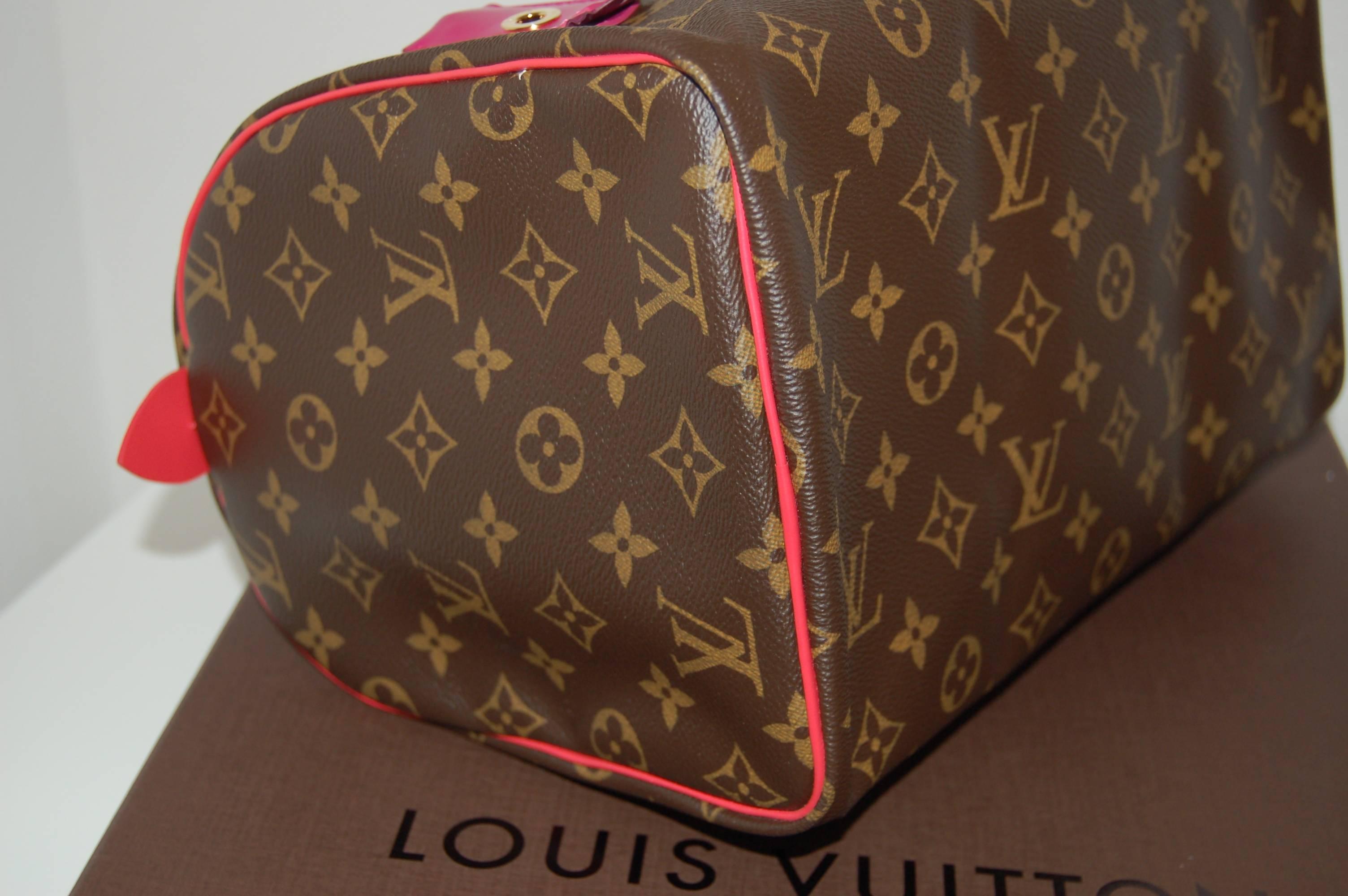 Louis Vuitton Speedy Totem Flamingo Handbag 2