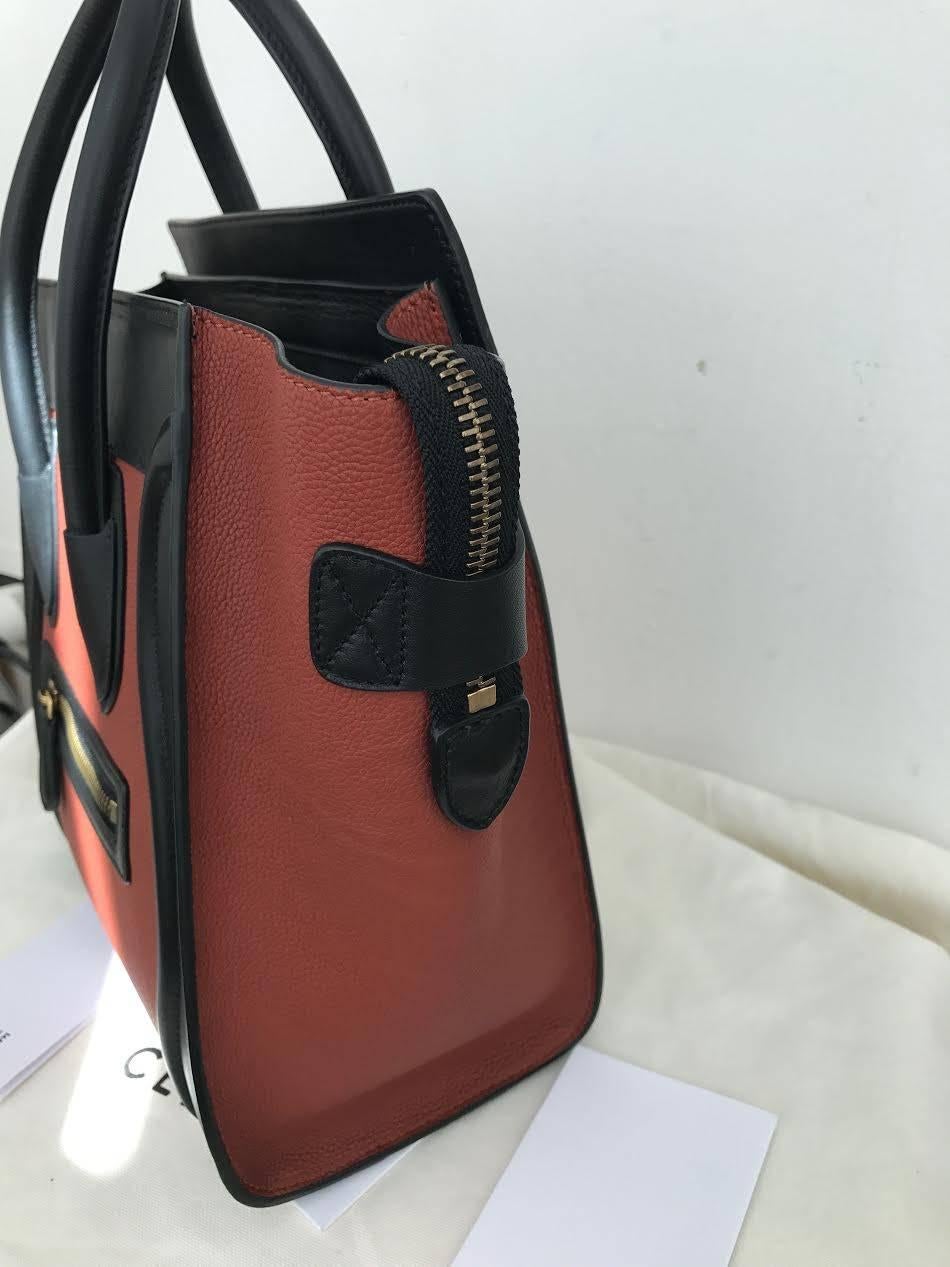 celine micro luggage tote In New Condition For Sale In Grosseto, IT