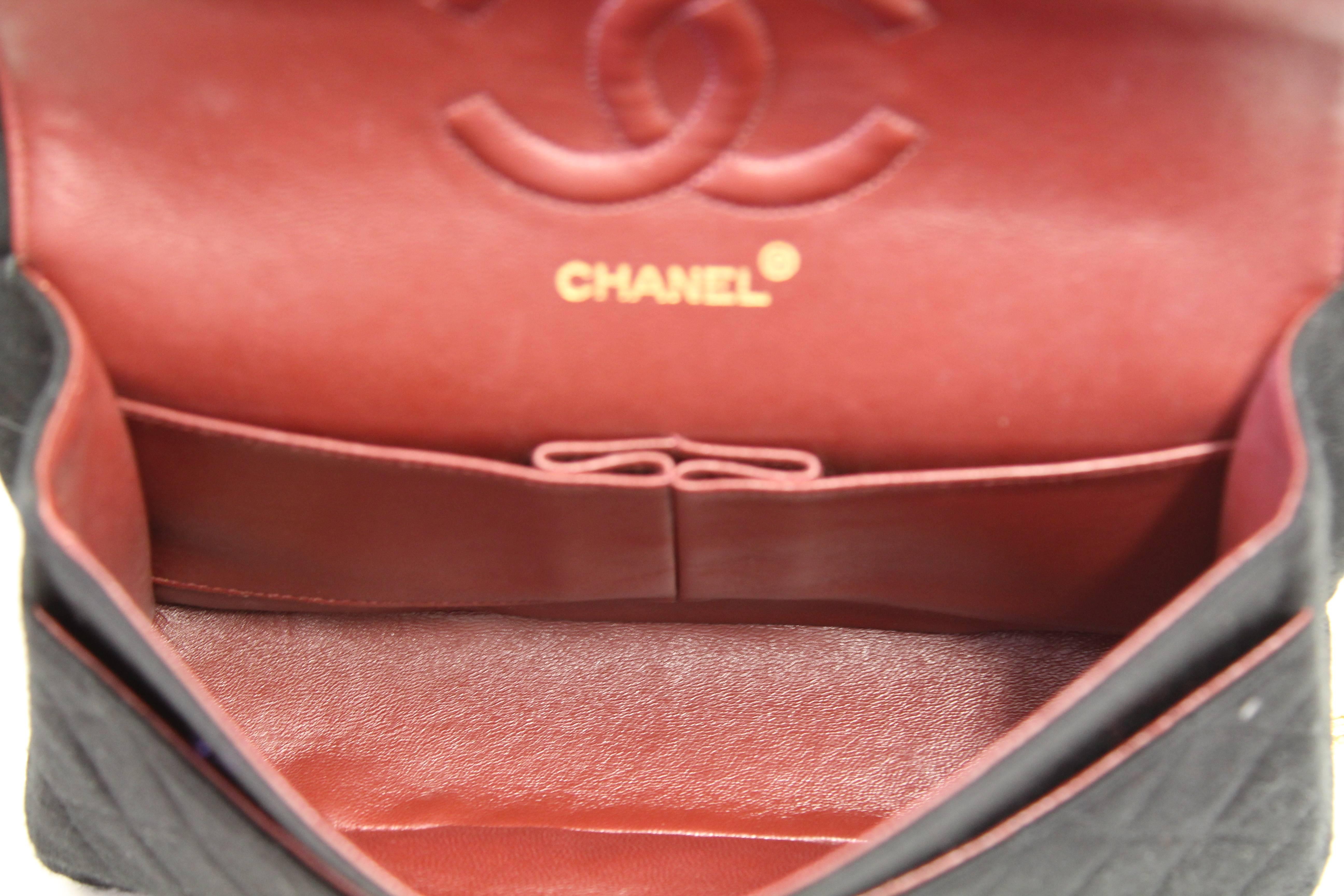 1990s Chanel Black Jersey 2.55 Bag  5