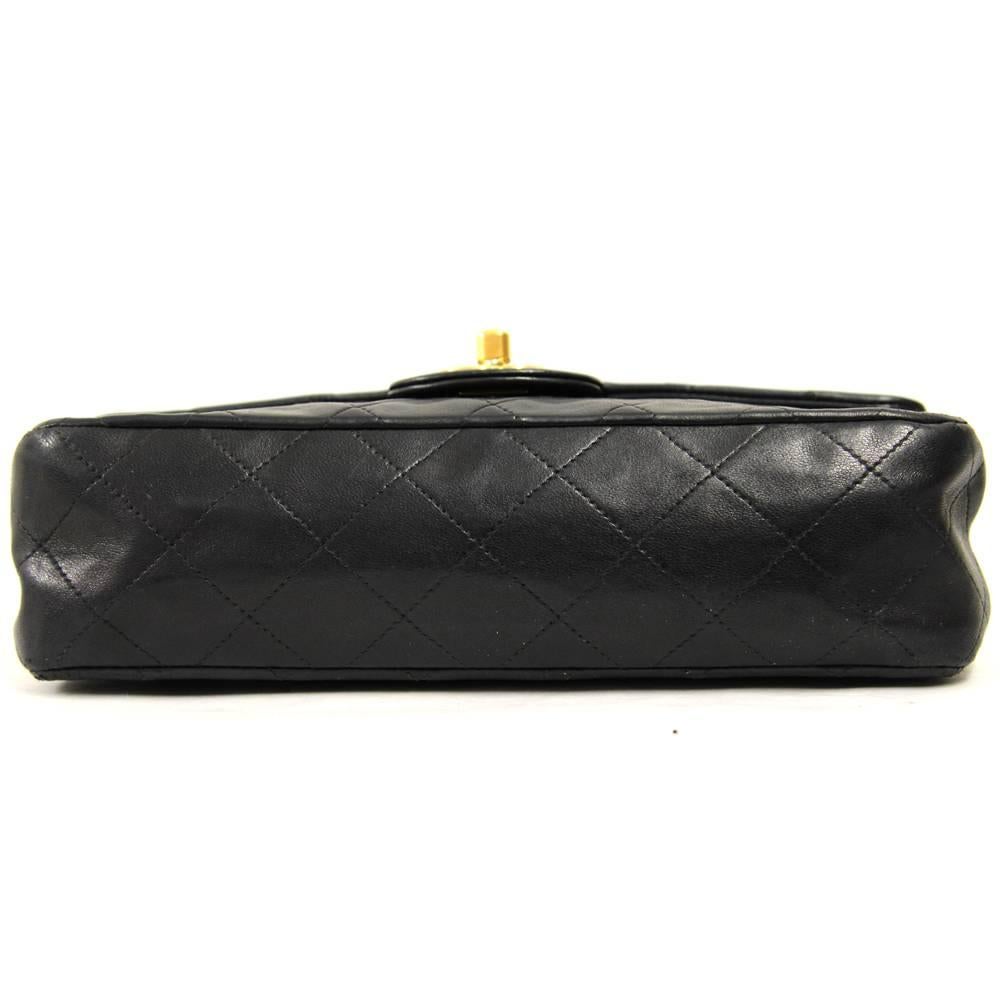 1990s 2.55 Chanel Black Lamb Skin Bag   In Good Condition In Lugo (RA), IT