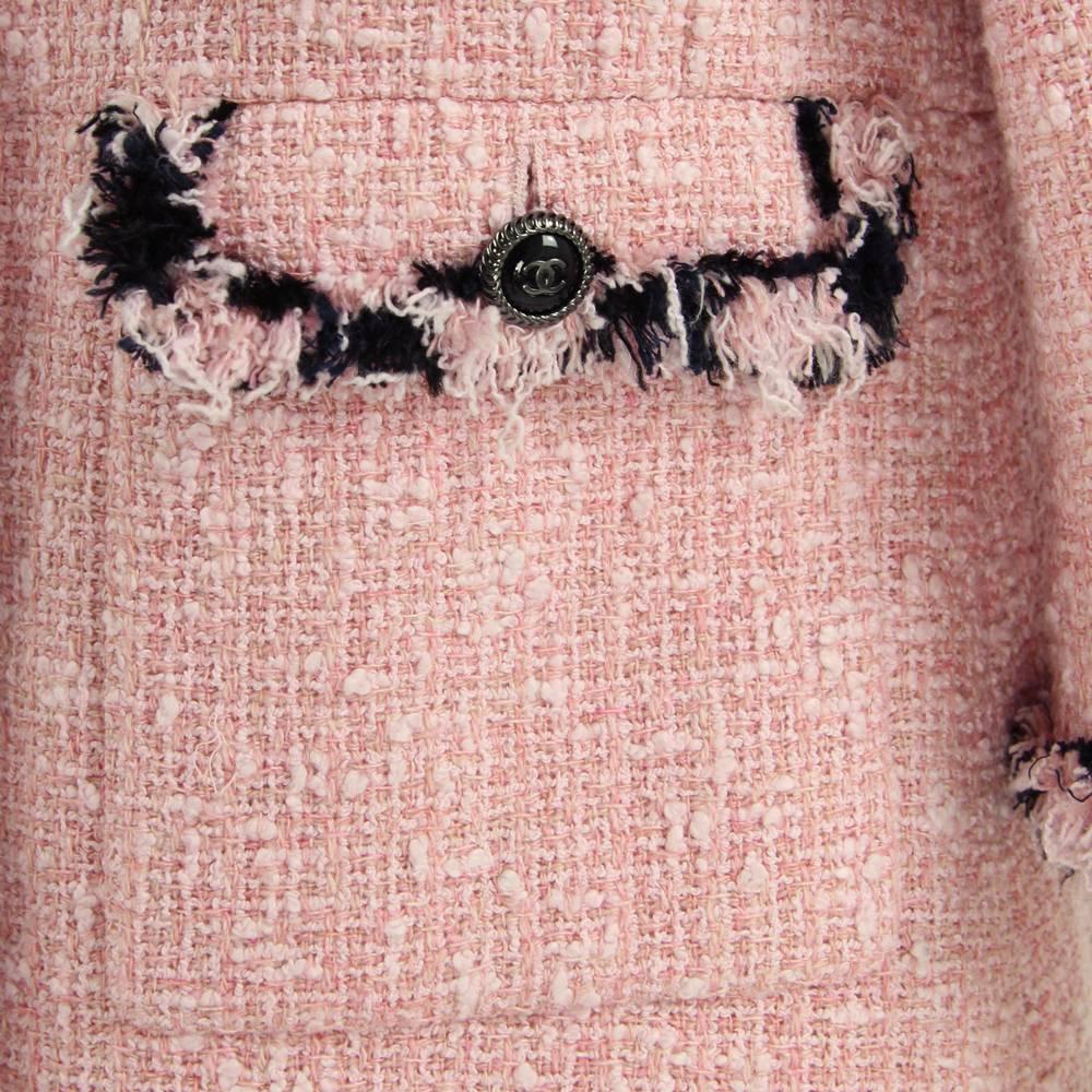 Chanel Pink Cotton Blend Jacket, 2000s 1