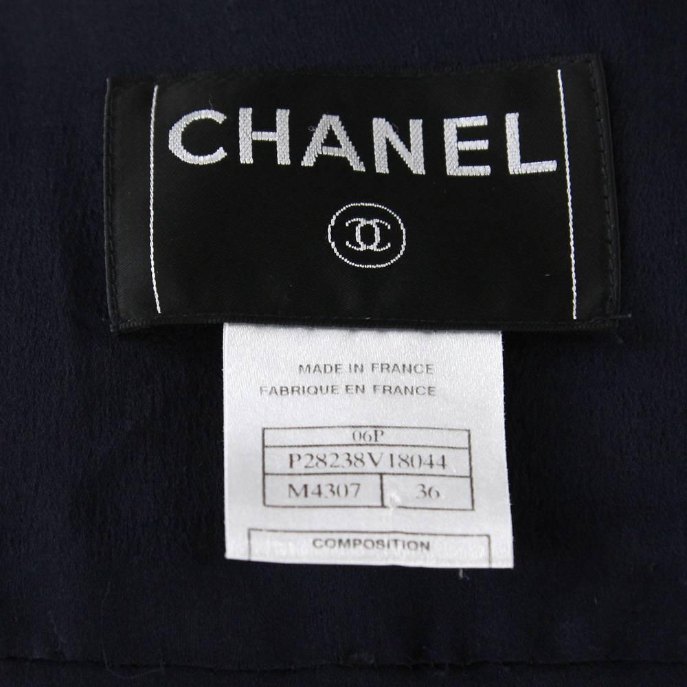 2006 Chanel Blue and Pink Cotton Blend Jacket In Excellent Condition In Lugo (RA), IT