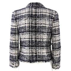 2006 Chanel Blue and Pink Cotton Blend Jacket