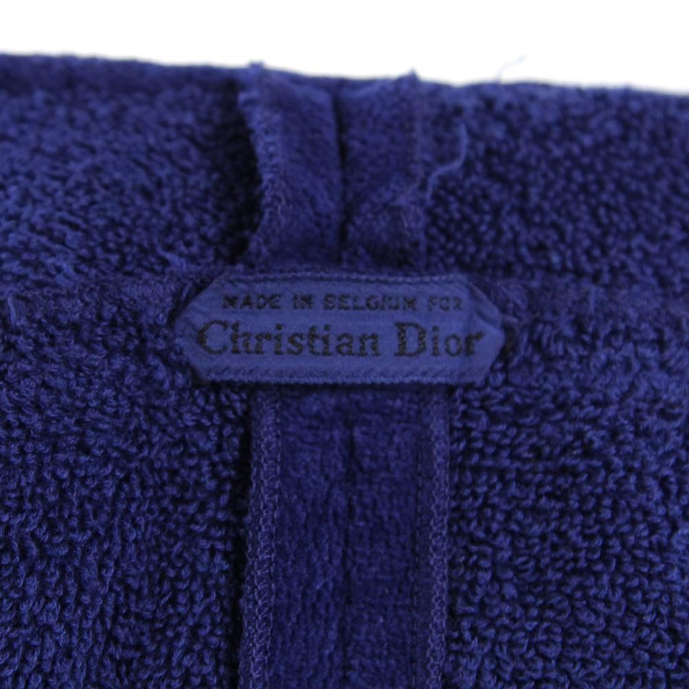 1980s Christian Dior Blue Overdyed Overcoat 1