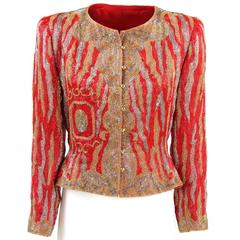 1980s Italian Sequined Jacket 4
