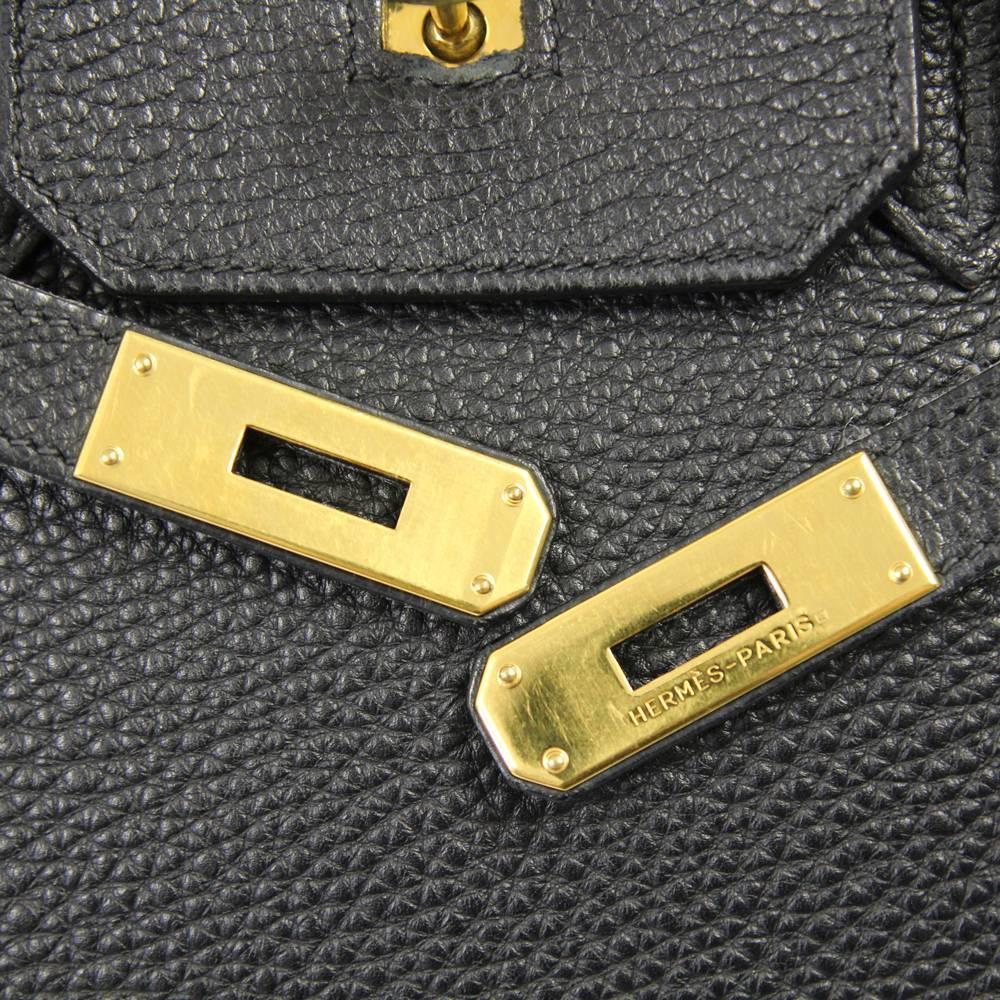 2004 Hermès Black Togo Leather Birkin:: 35 cm 4