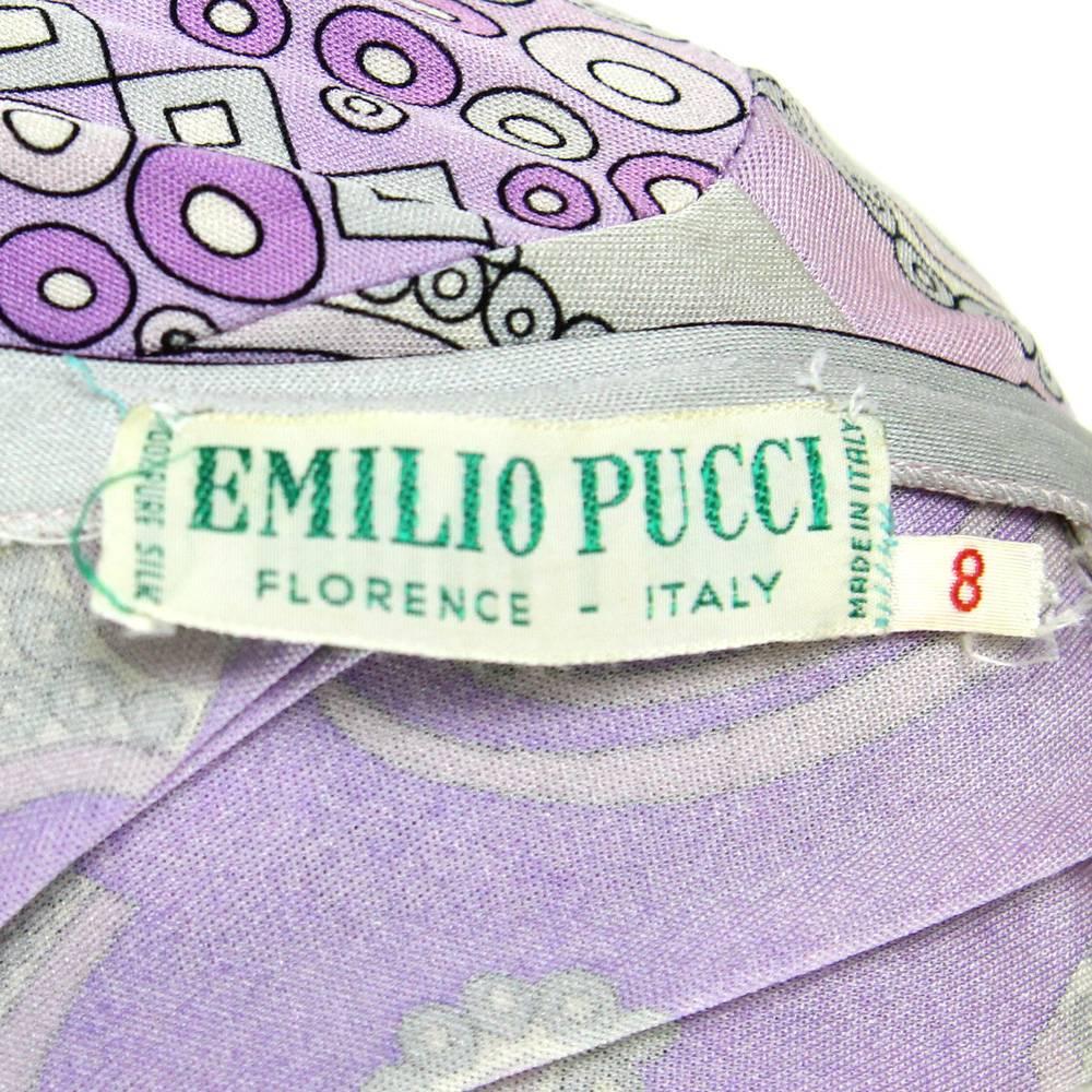 1960s Emilio Pucci Printed Silk Dress 2
