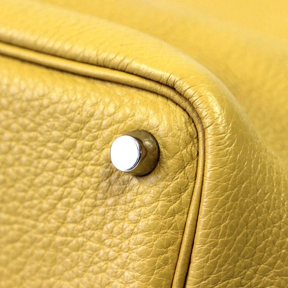 2007 Hermès Yellow Leather Picotin Bag In Excellent Condition In Lugo (RA), IT
