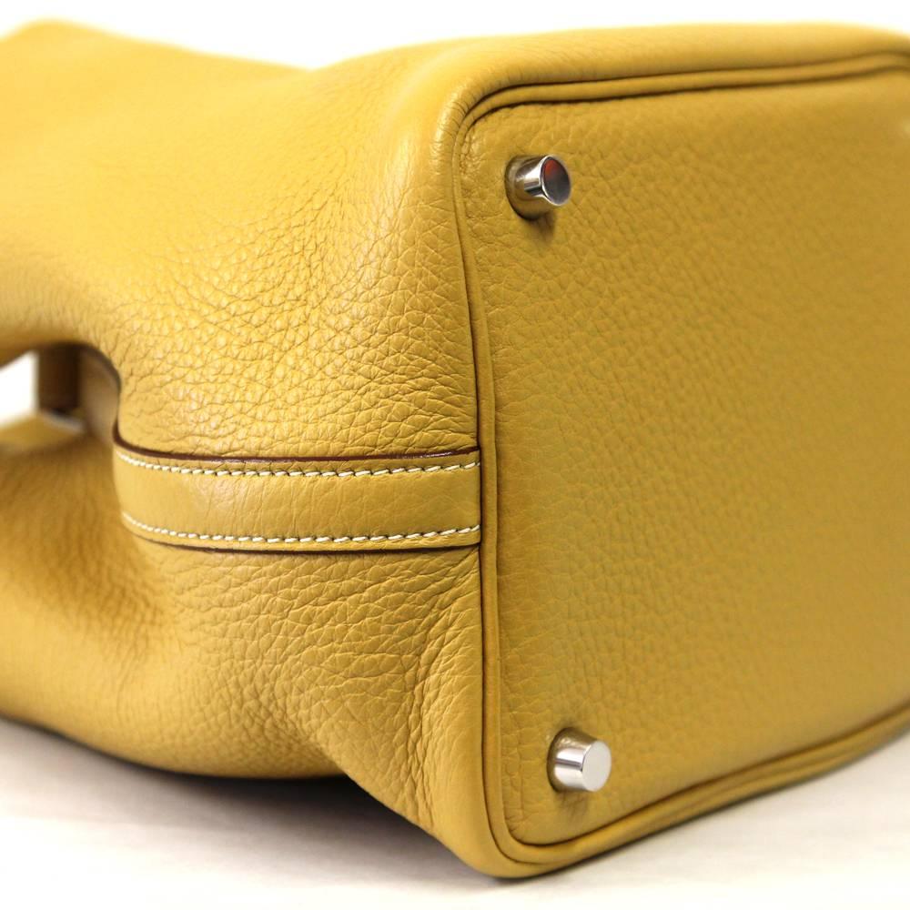 Women's 2007 Hermès Yellow Leather Picotin Bag