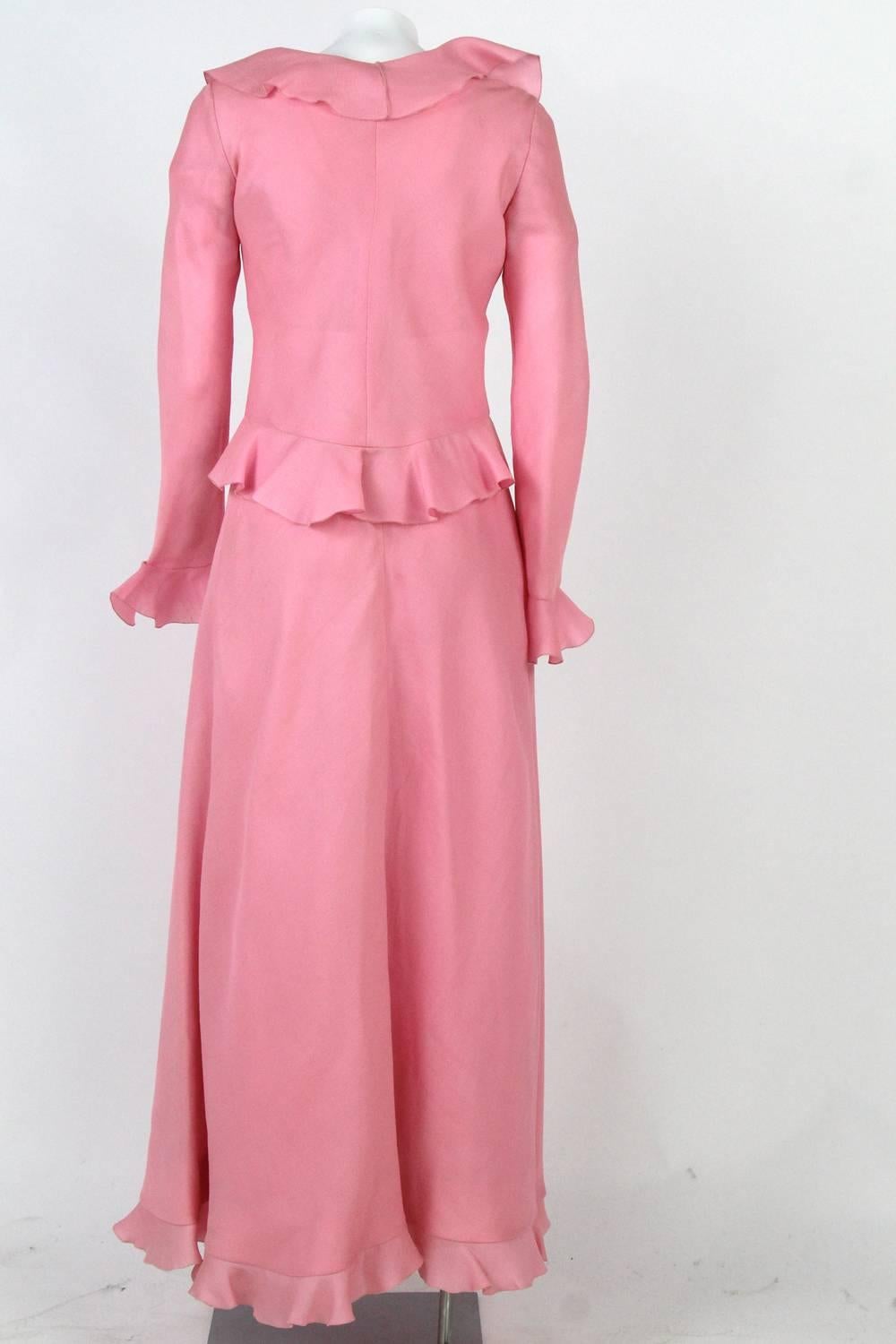 1970s Stop Senes Pink Dress Suit In Good Condition In Lugo (RA), IT