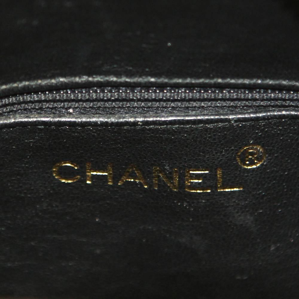 1990s Chanel Black Suede Leather Purse 4