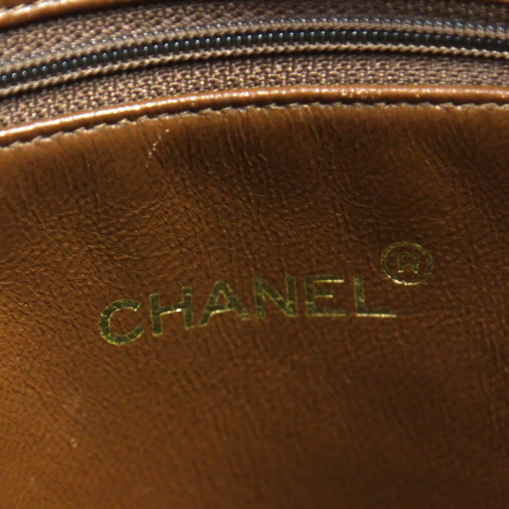 1990s Chanel Caramel Leather Purse 4