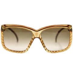 1970s Christian Dior Caramel Sunglasses