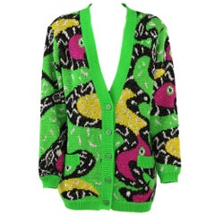Vintage 1980s Missoni Multicolor Cardigan