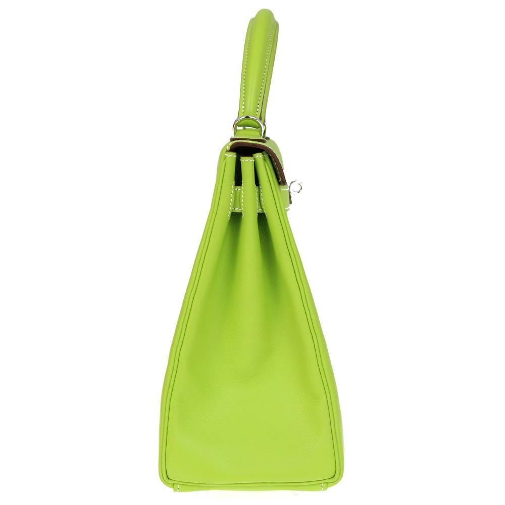 Women's 2010s Hermès Green Kiwi Kelly Bag