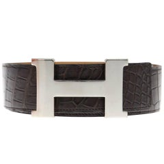 2010s Hermès Crocodile Leather Belt