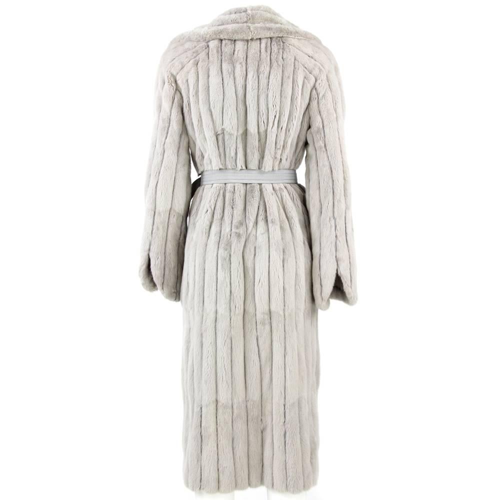 Gray 1970's Fendi Grey Sable Fur Coat