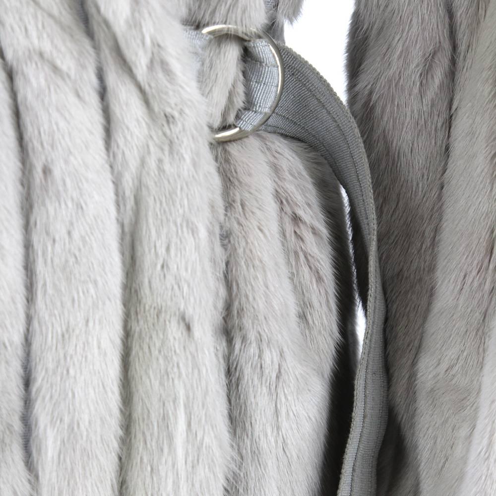 Women's or Men's 1970's Fendi Grey Sable Fur Coat