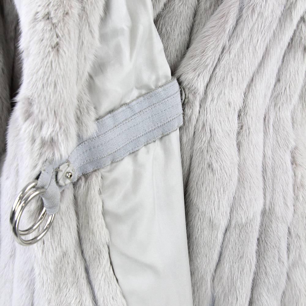 1970's Fendi Grey Sable Fur Coat 2