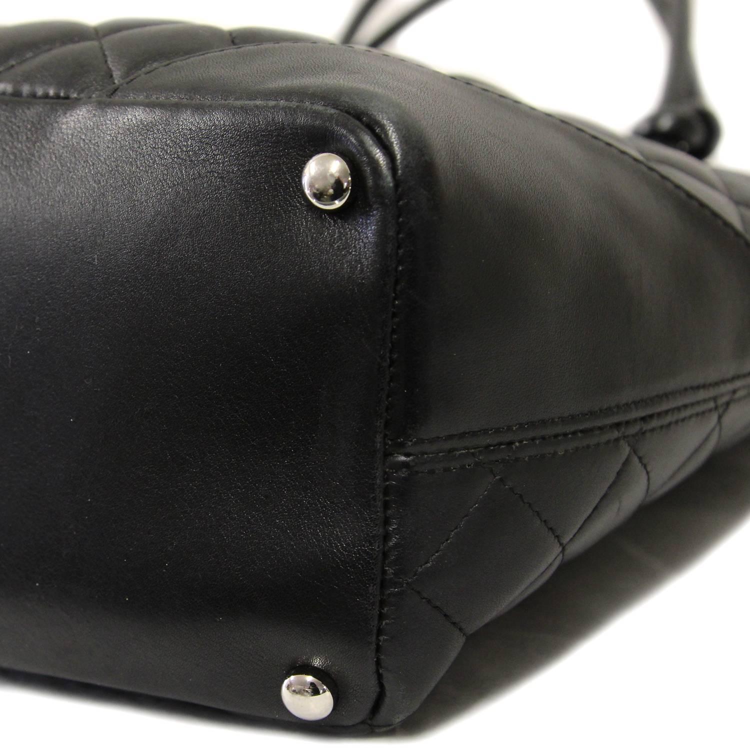 2000s Chanel Black Leather Rue Cambon Bag 3