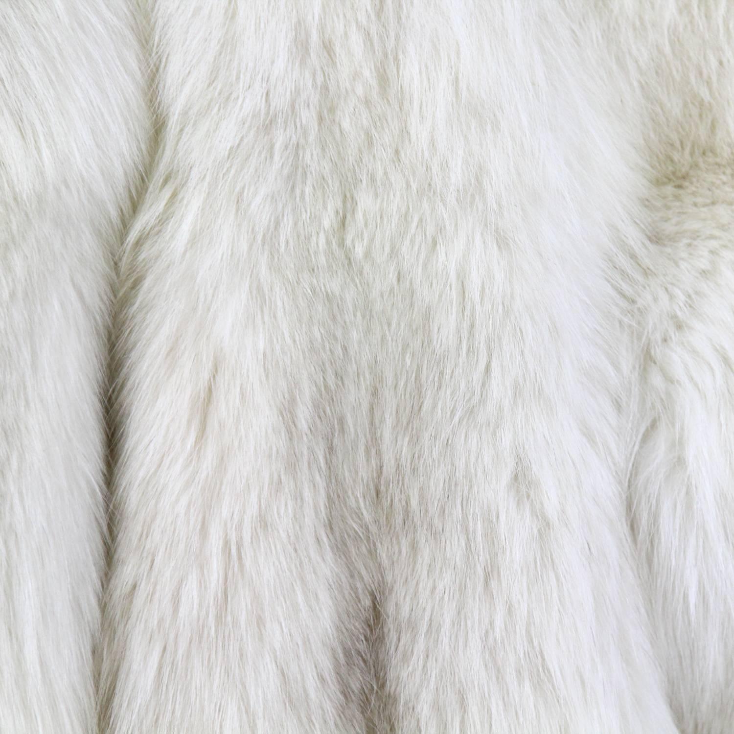 Women's White Fox Fur Coat, 1980s 