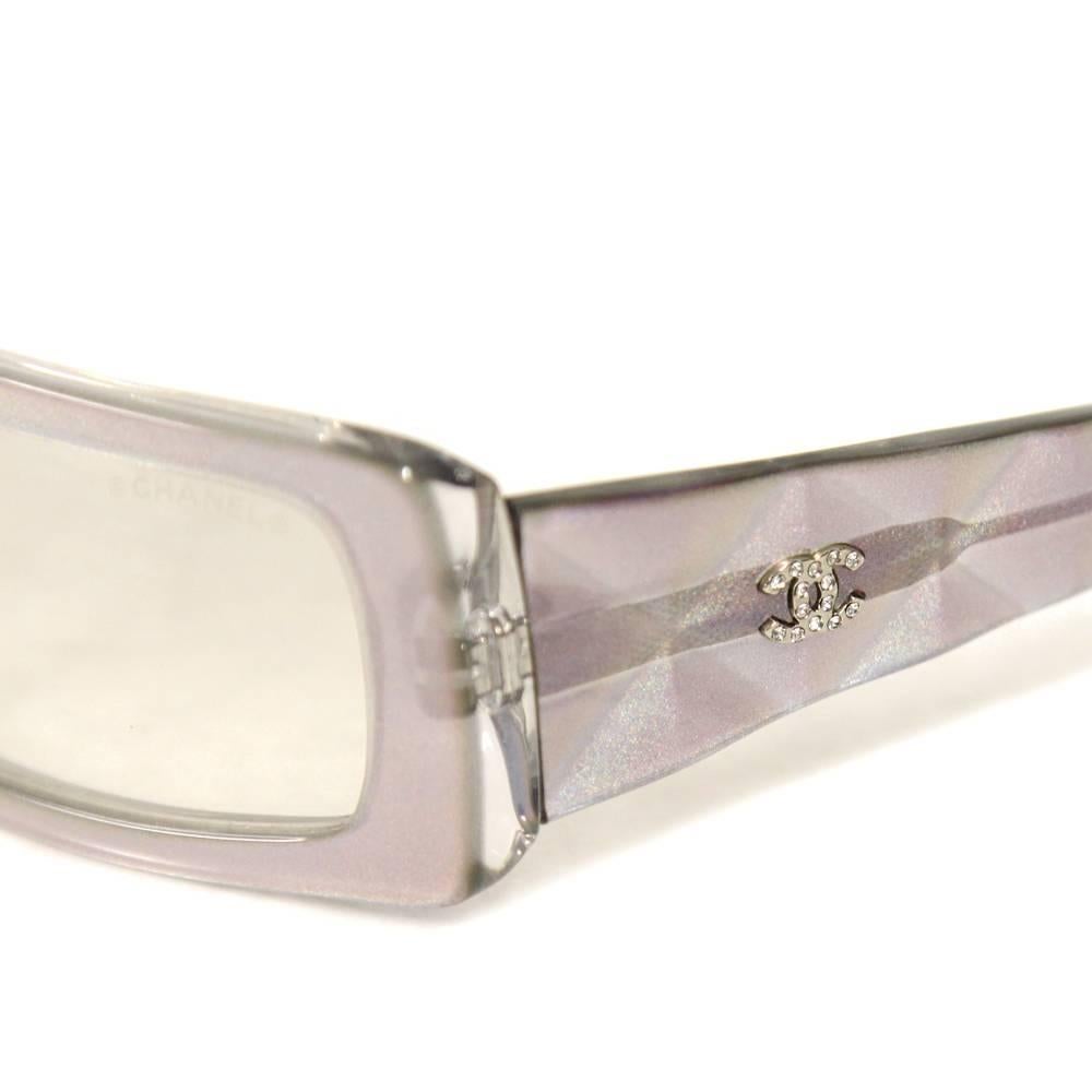 Beige 2000s Chanel Iridescent Acetate Glasses