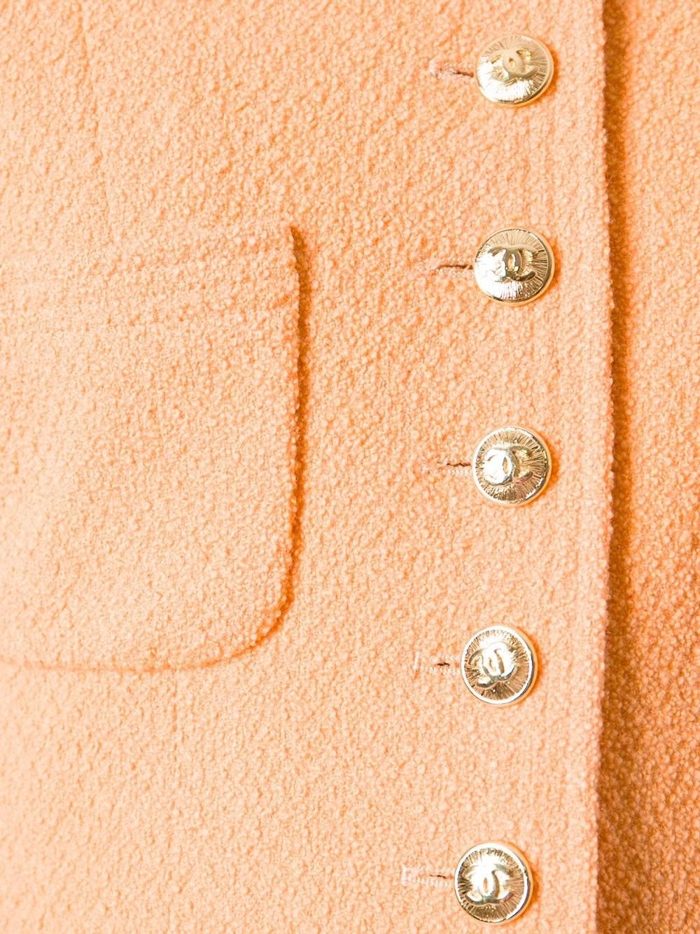 chanel orange jacket