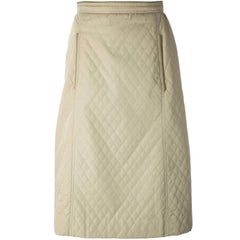 Céline Beige Cotton Vintage Skirt, 1970s
