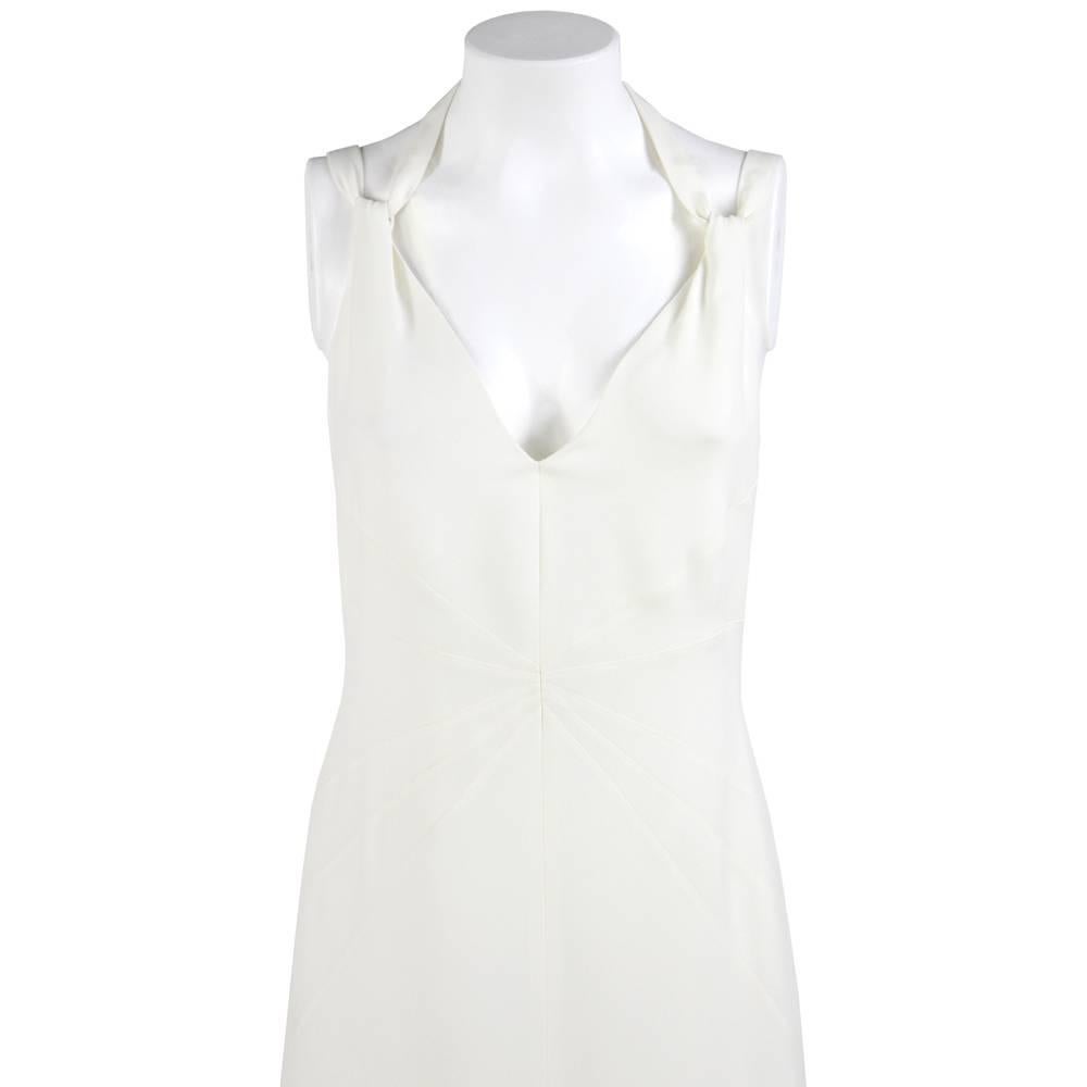 Armani White Silk Wedding Dress, 2000s In Excellent Condition In Lugo (RA), IT