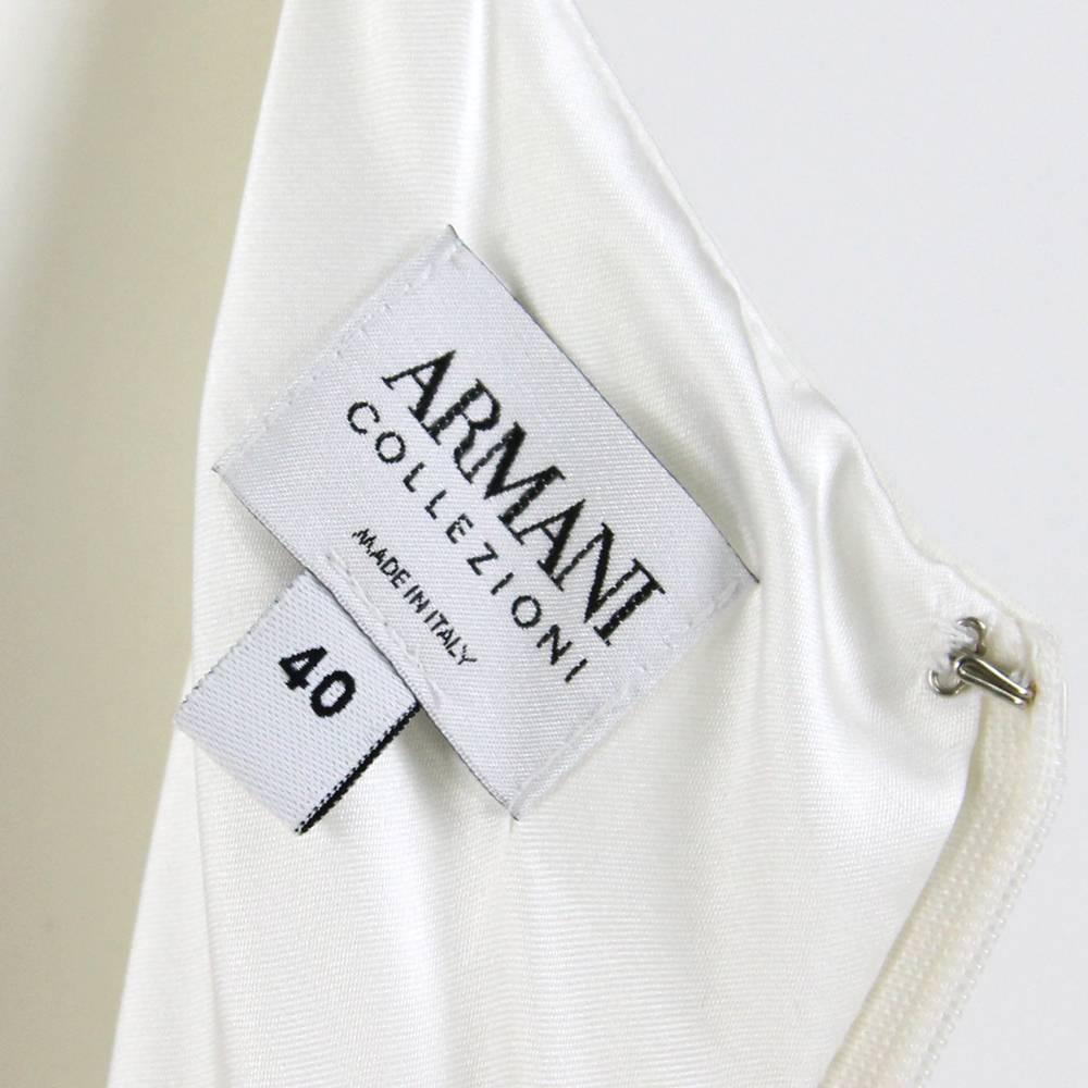 Armani White Silk Wedding Dress, 2000s 1