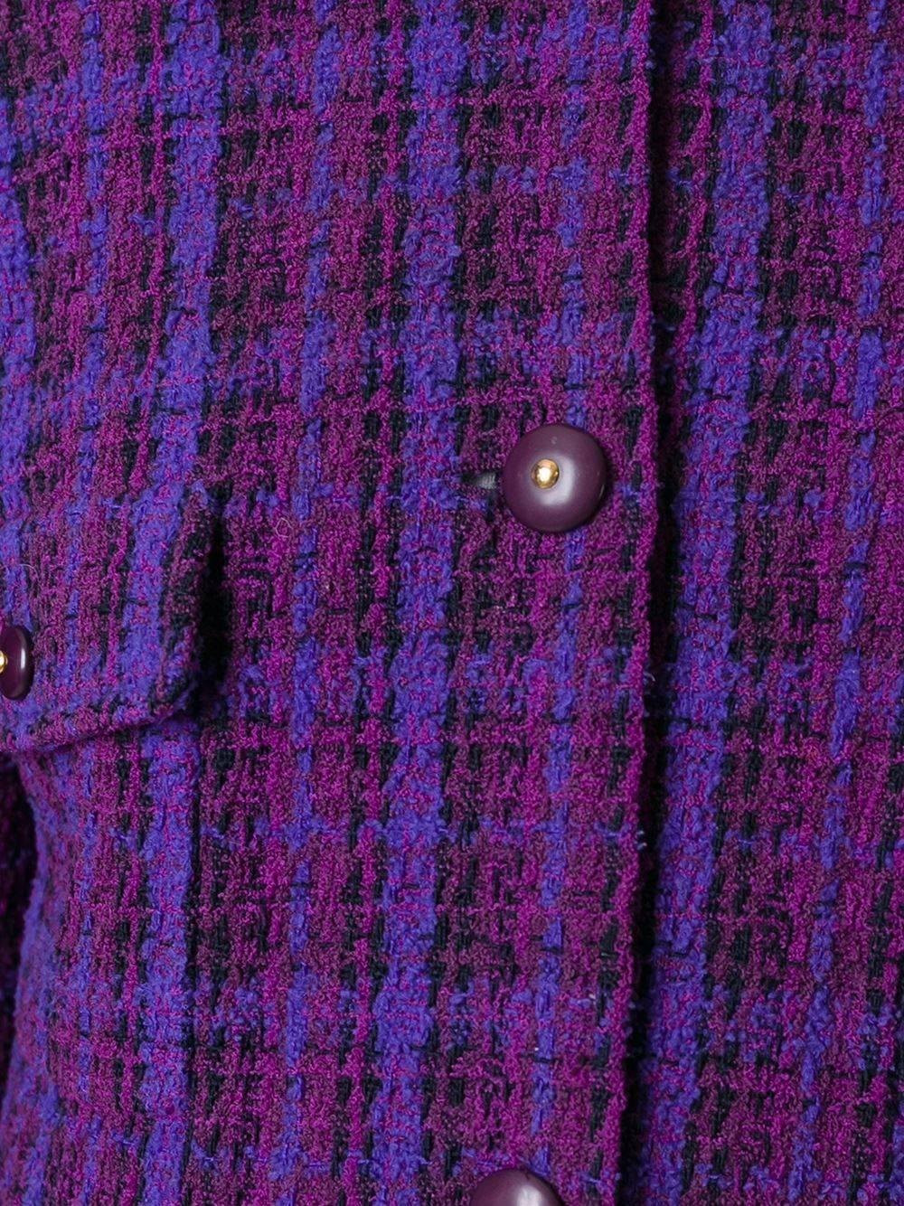 Women's Chanel Purple Wool Vintage Jacket, 1990s