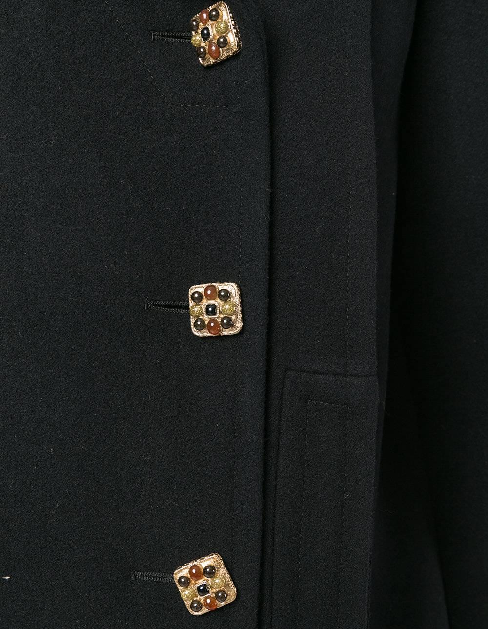 Chanel Black Wool Vintage Jacket, 2000s In Excellent Condition In Lugo (RA), IT