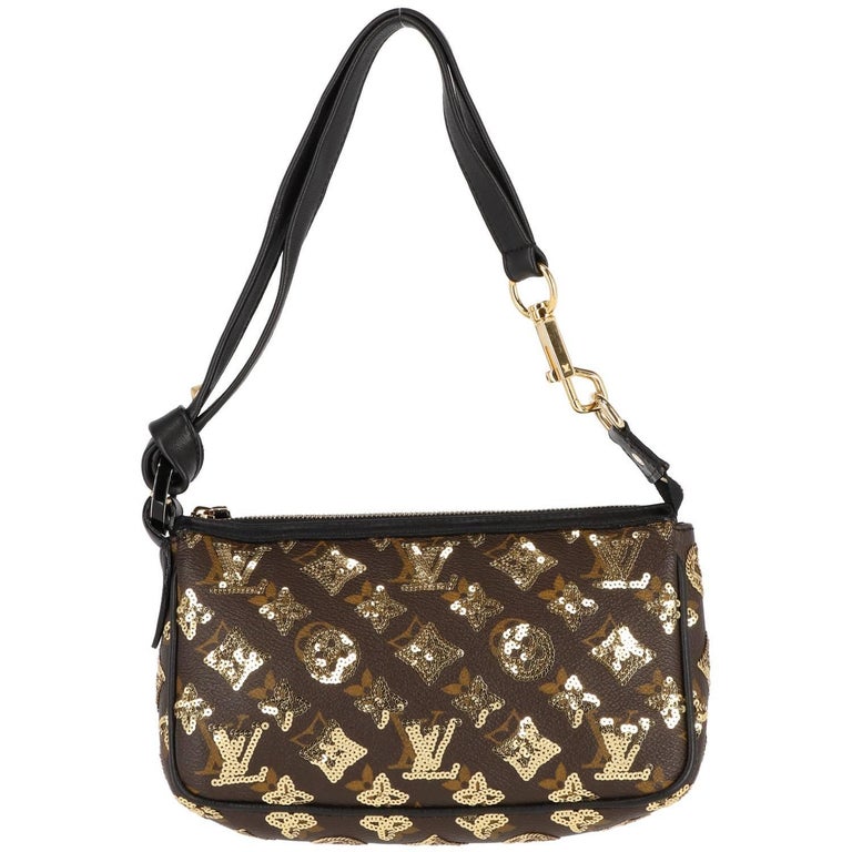 2000s Louis Vuitton Vintage Monogram Sequined Clutch at 1stDibs ...