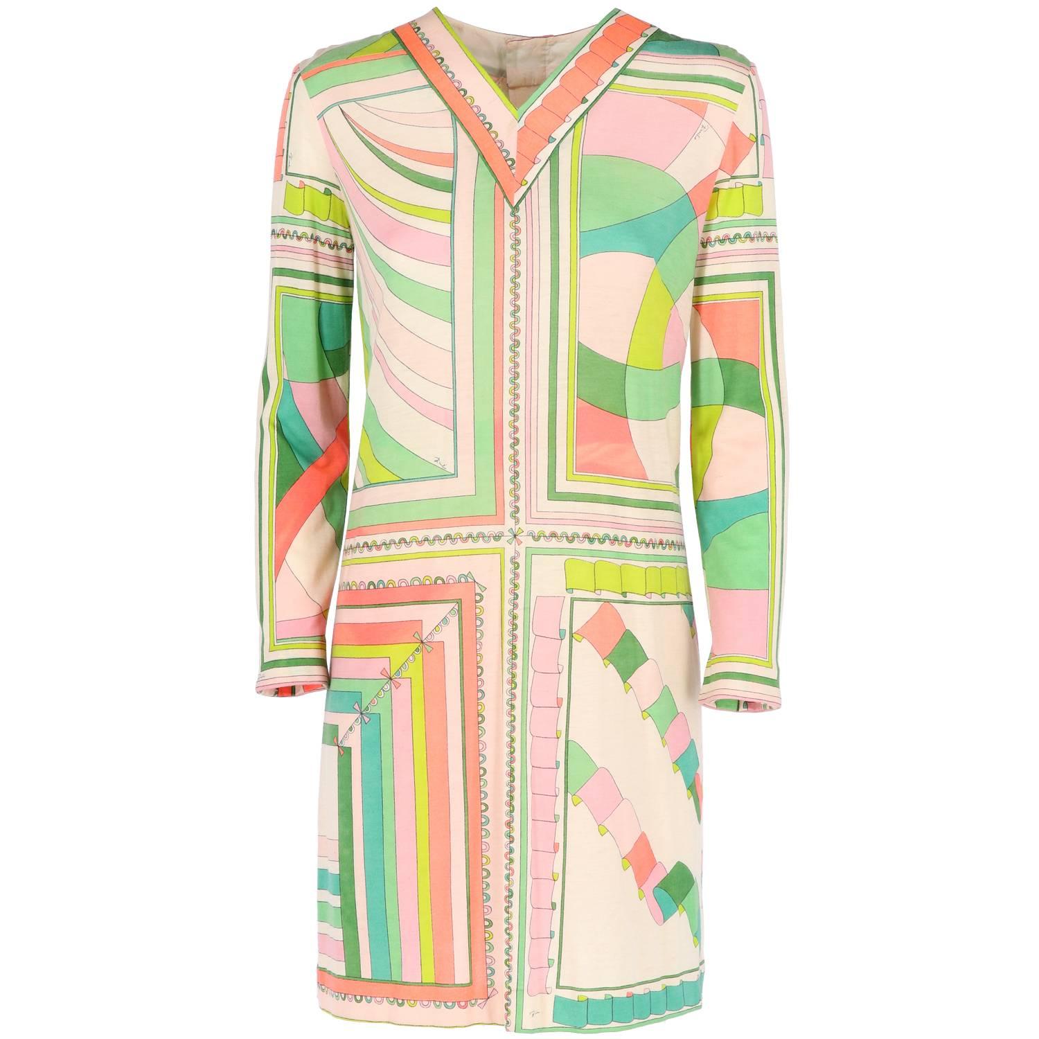 1960s Emilio Pucci Vintage Pastel Dress