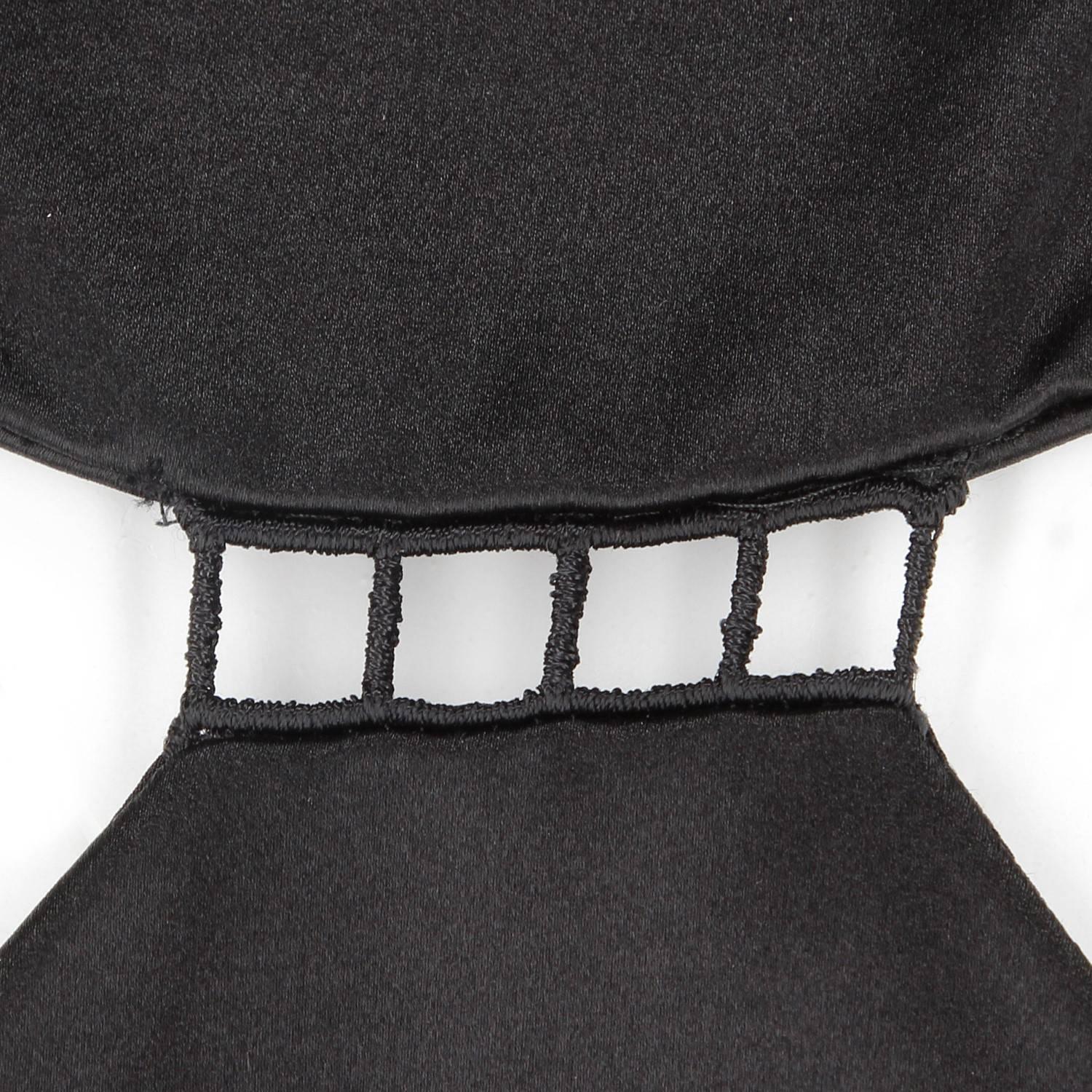 Givenchy Black Silk Vintage Midi Dress, 2000s  2