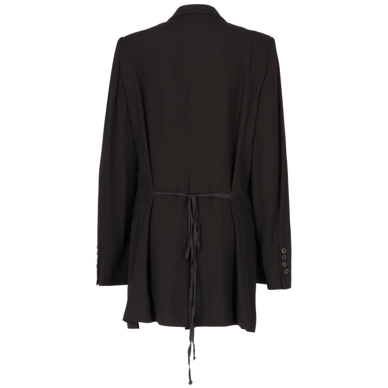 Women's 2000s Ann Demeulemeester Black Vintage Jacket