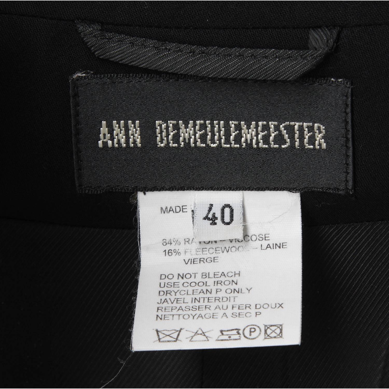 2000s Ann Demeulemeester Black Vintage Jacket 4