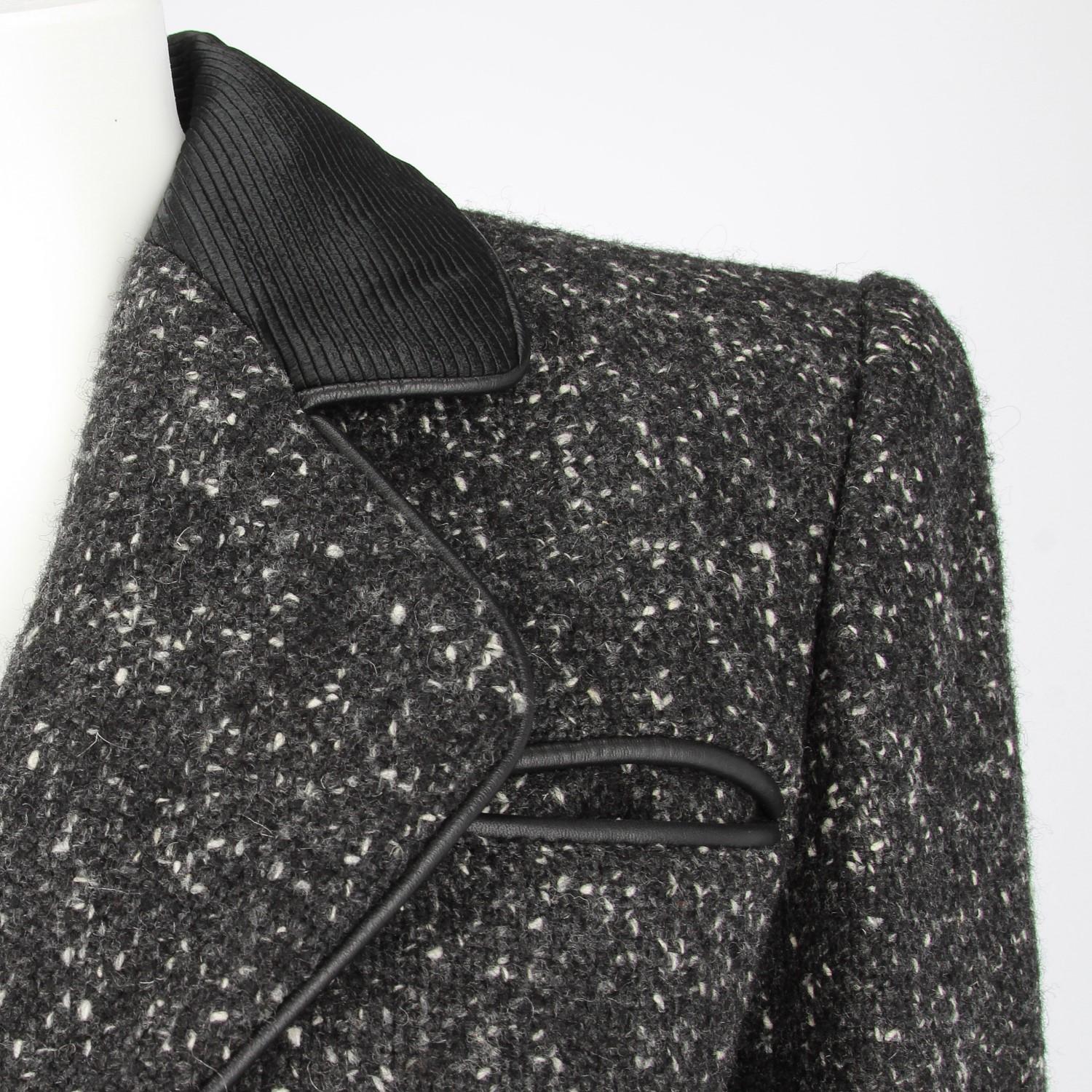 Yves Saint Laurent Buttoned Vintage Jacket, 1980s  1